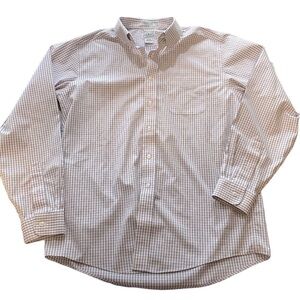 L.L. Bean long sleeve button down shirt like new men’s size 15 1/2-35